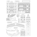 Stamperia - Venice City of Art - Silicon mould A5 - Monuments