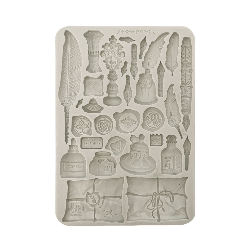 Stamperia - Venice City of Art - Silicon mould A5 - Calligraphy