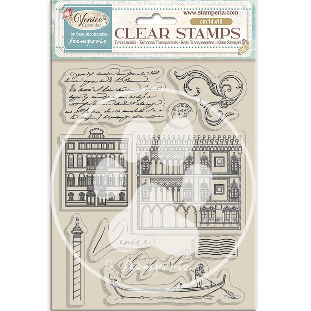 Stamperia - Venice City of Art - Acrylic stamp - Elements