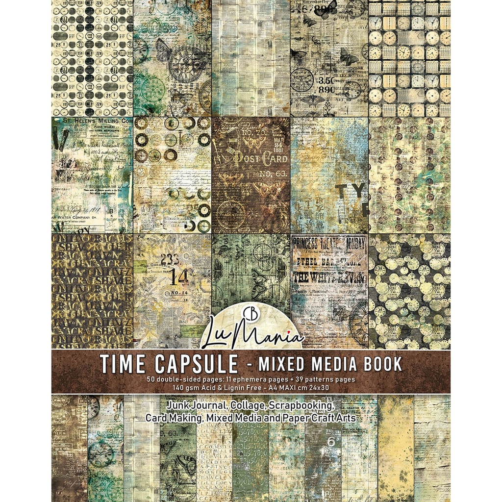 Ciao Bella Paper - Time Capsule Mixed Media Book (Shipping from 2nd June)
