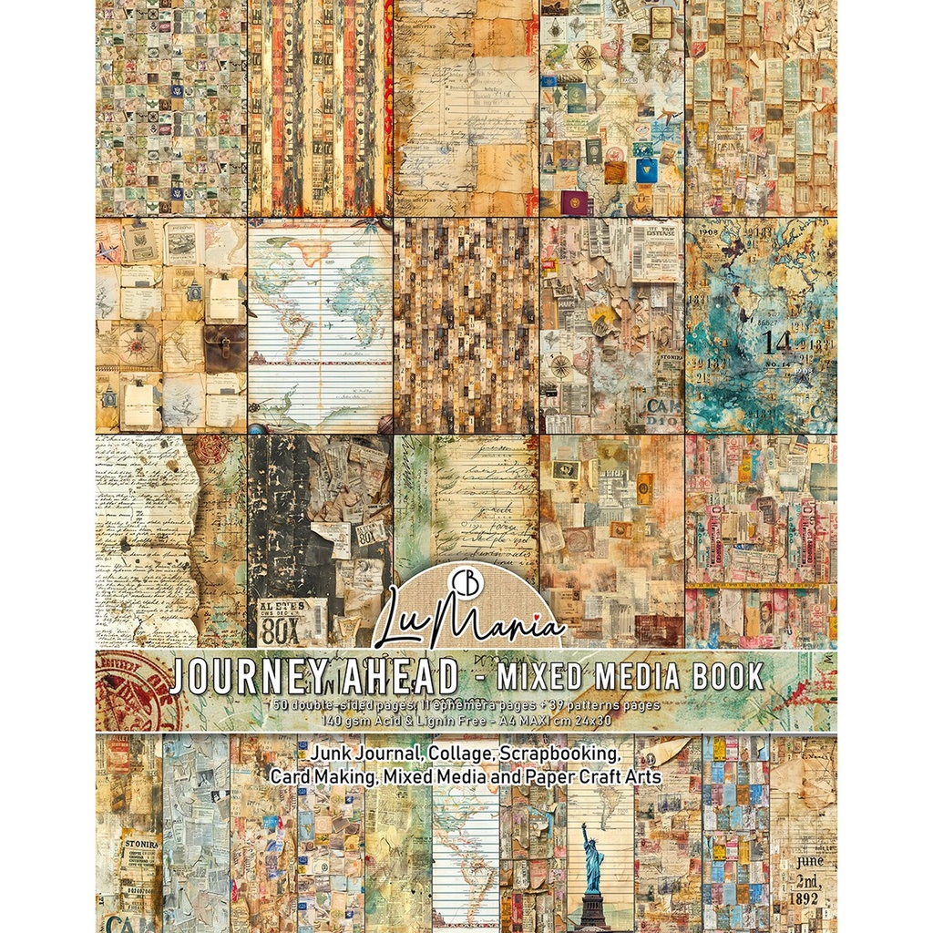 Ciao Bella Paper - Journey Ahead Mixed Media book