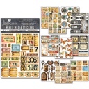Ciao Bella Paper - Grungy Tags Mixed Media Sticker Set