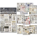 Ciao Bella Paper - Vintage Scripts Mixed Media Sticker Set