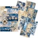 Ciao Bella Paper -Urban Blue Denim  Craftmix A5 Paper Pack (Tissue & Vellum Variety)