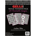 Gelli Arts Image Transfer Printables - Morrocan Tiles
