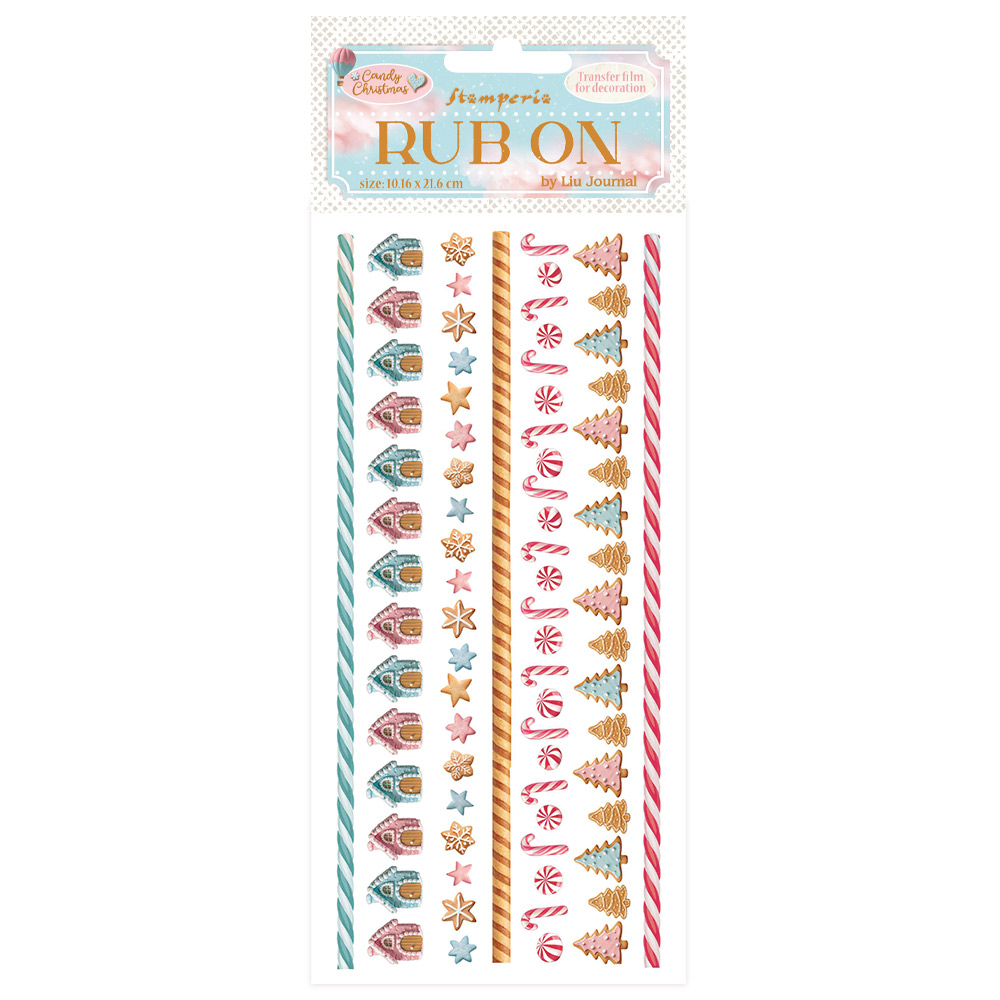 Stamperia - Candy Christmas - Rub-on Stripes 