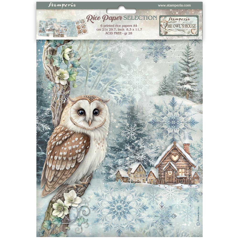 Stamperia - The Owl's House - A4 Rice Paper Selection 