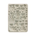 Stamperia - The Owl's House - Silicon mould A5  Teddy Bears 