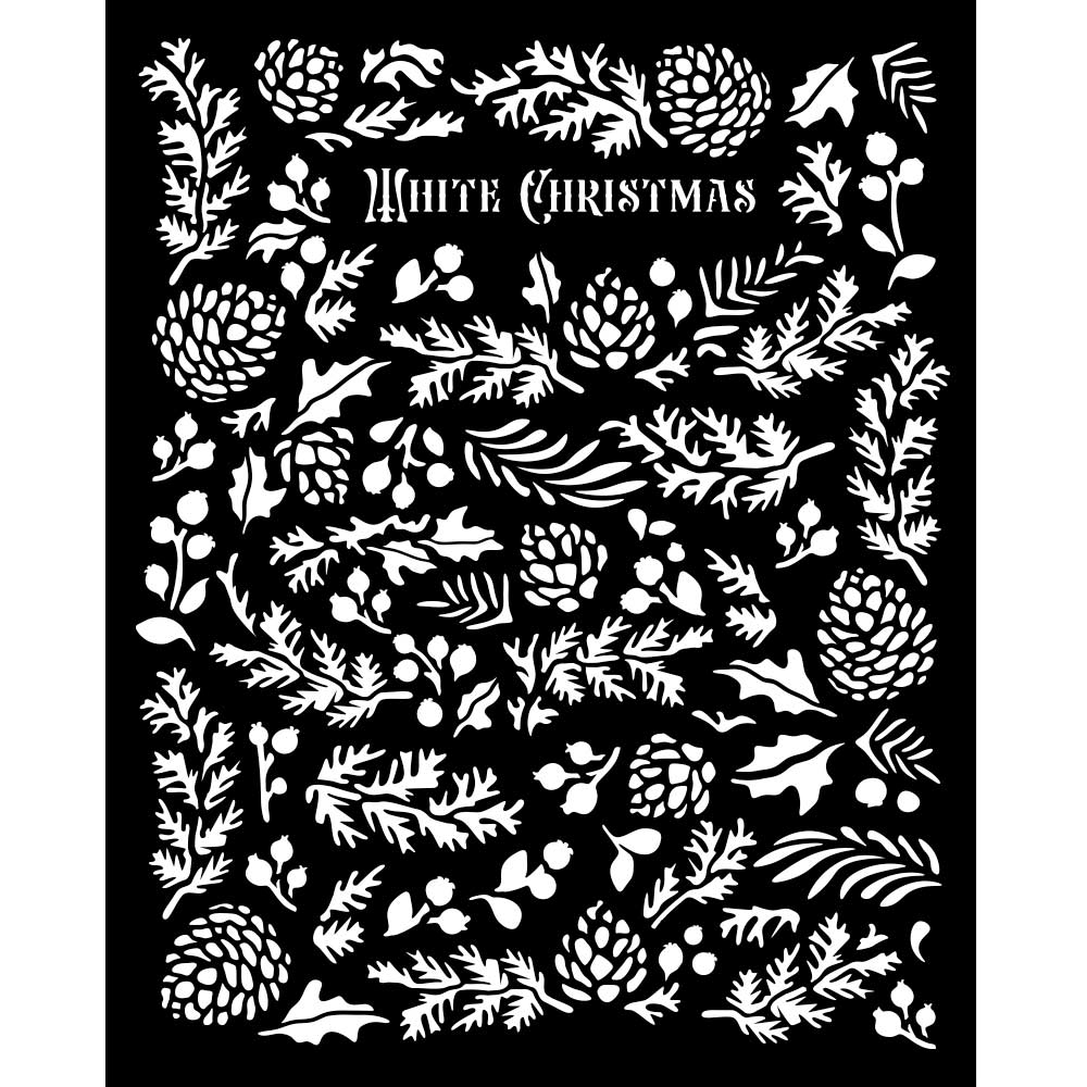 Stamperia - The Owl's House - Pine Cones Stencil (20cmX25cm)   