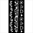 Stamperia - The Owl's House - 3 Stripes Stencil (12cmX25cm)   