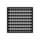 Stamperia -  Alice in Christmas - Rhombus Pattern Stencil (12cmX12cm)