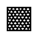 Stamperia -  Alice in Christmas - Poker Cards Stencil (12x12cm)