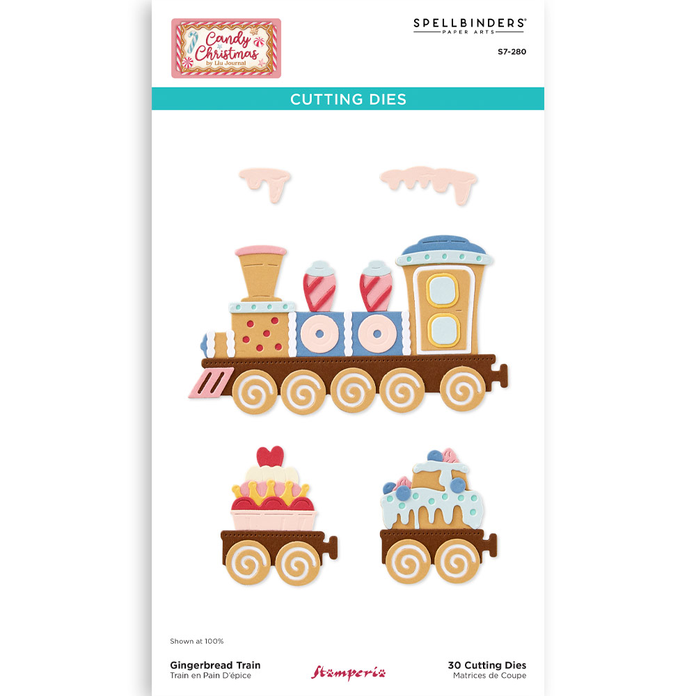 Stamperia - Candy Christmas - Cutting Dies Gingerbread Train 
