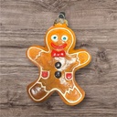 Gingerbread Bauble w/cap-wire (Carton of 12)