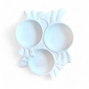 Sweetie 3pot Condiments Serving Tray (Carton of 6)