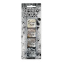 Tim Holtz Mini Distress Oxide Pads - Kit 6 (Includes Antique Linen/Vintage Photo/Walnut Stain/Black Soot)