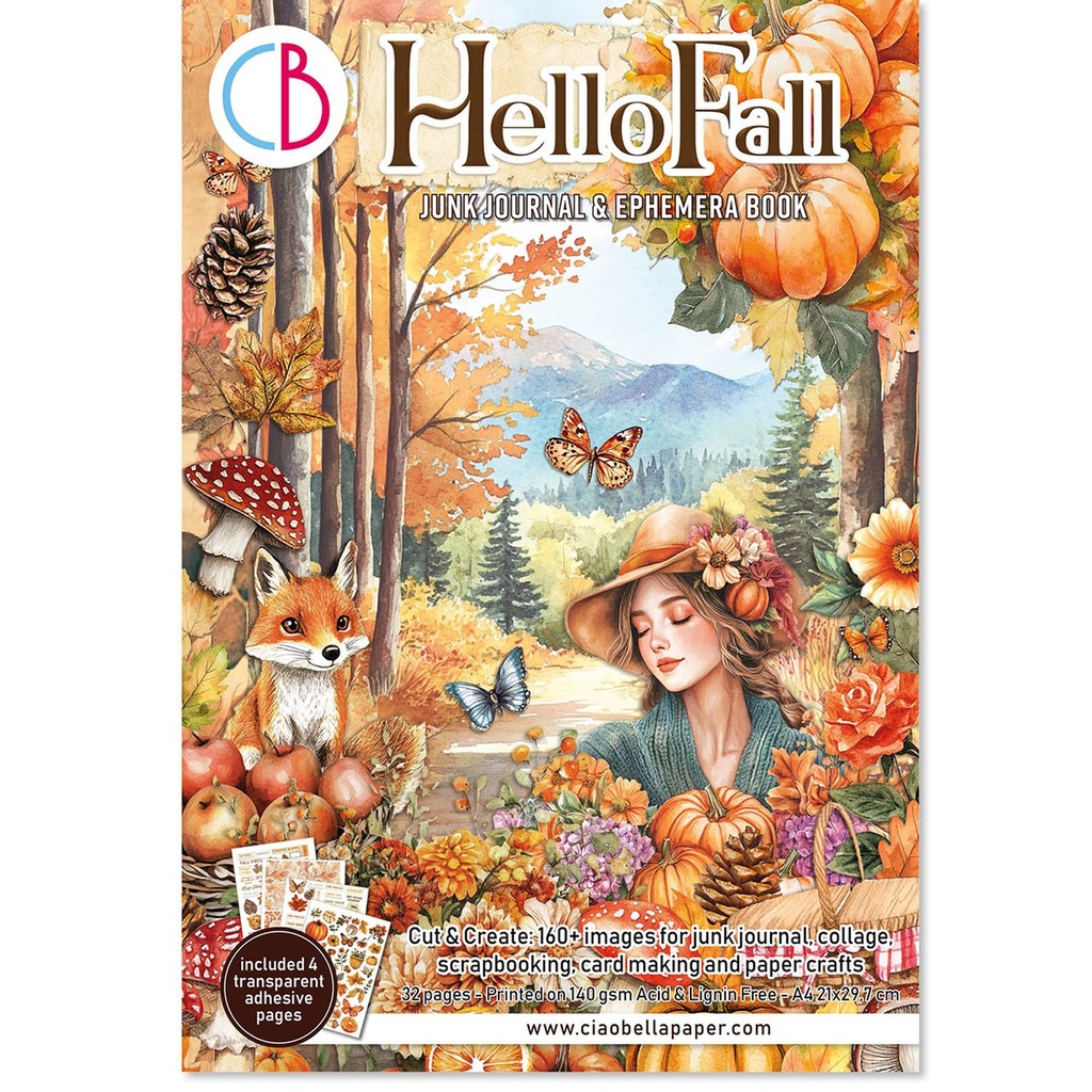 Ciao Bella Ephemera Book Hello Fall A4 32/Pkg **DUE 31/07/2025**