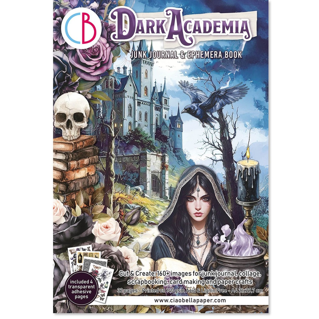 Ciao Bella Ephemera Book Dark Academia  A4 32/Pkg **DUE 31/07/2025**