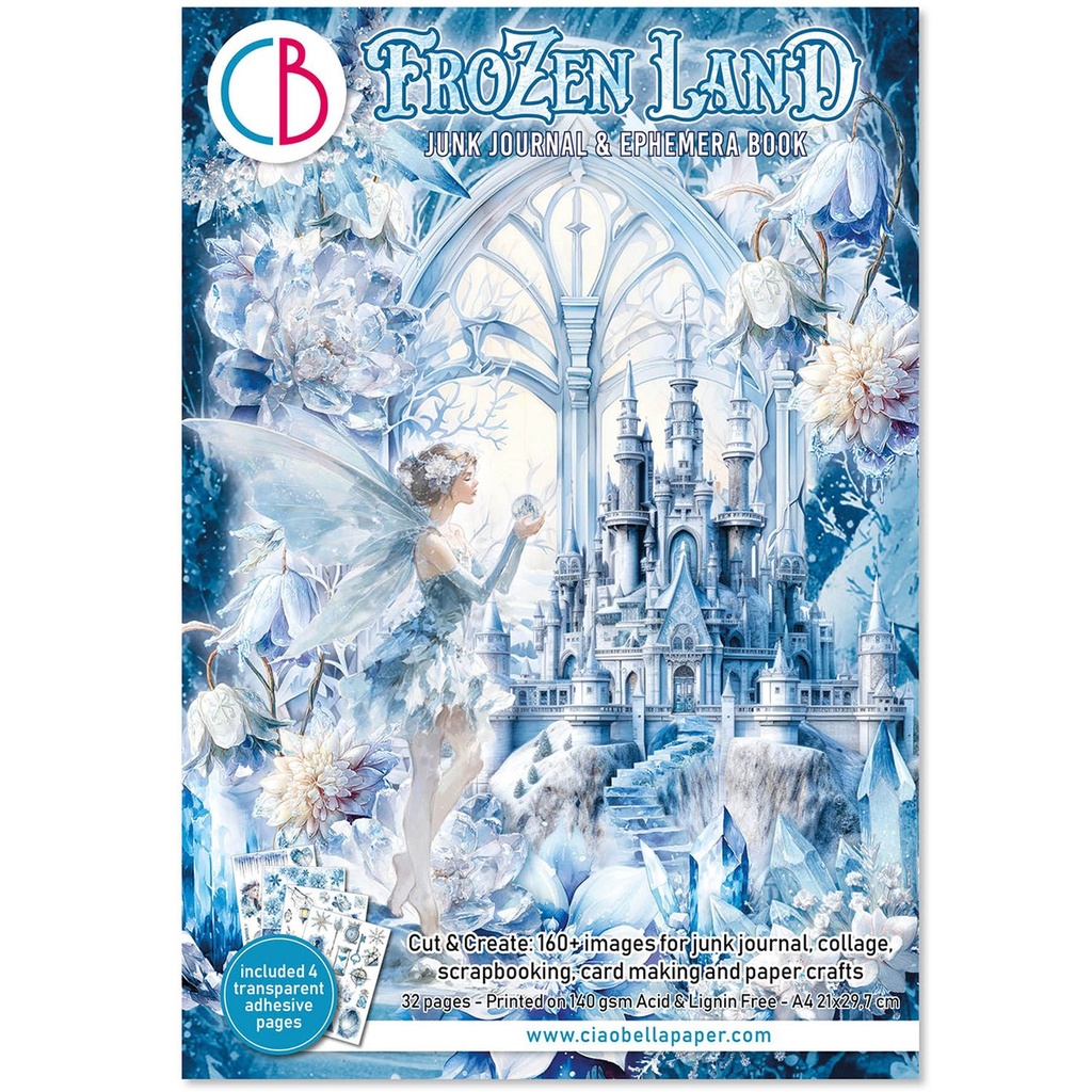 Ciao Bella Paper - Frozen Land - Junk Journal Ephemera Book 