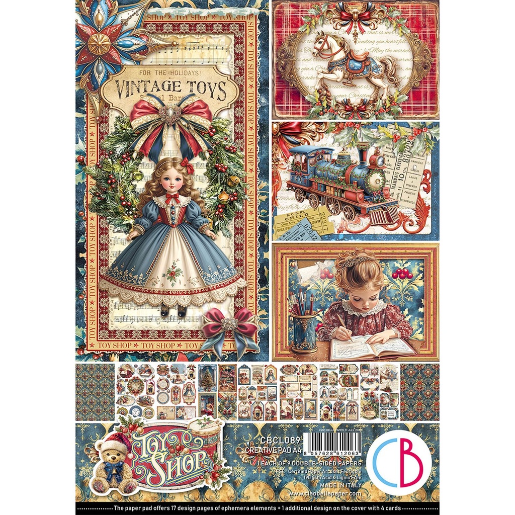 Ciao Bella Toy Shop Creative Pad A4 9/Pkg **DUE 31/07/2025**