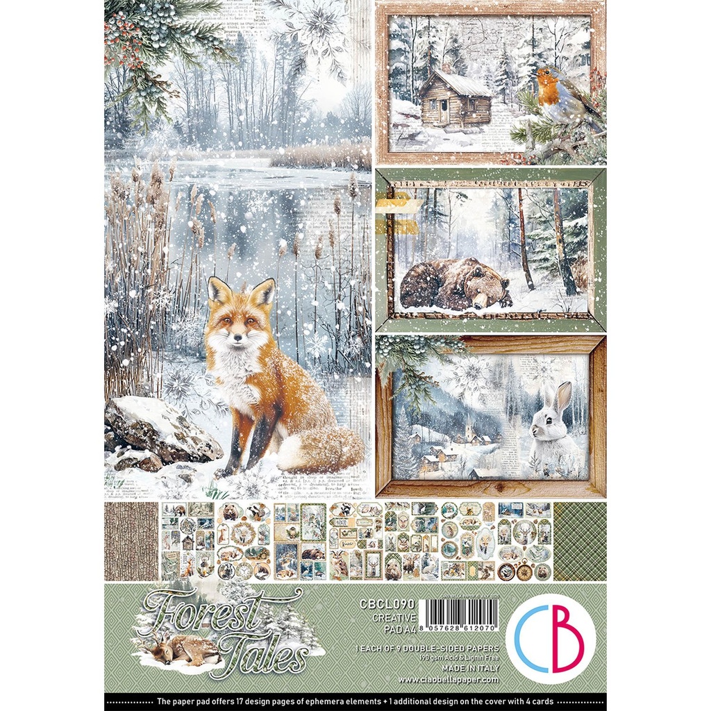 Ciao Bella Forest Tales  Creative Pad A4 9/Pkg **DUE 31/07/2025**