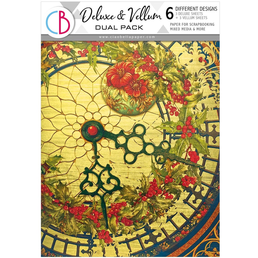 Ciao Bella Deluxe Paper Gold & Vellum Dual Pack A4 MIXED 6/Pkg Toy Shop **DUE 31/07/2025**