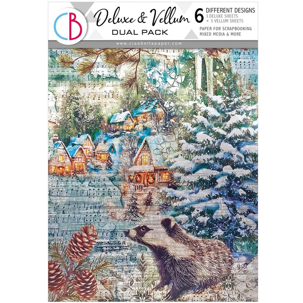 Ciao Bella Deluxe Paper Silver& Vellum Dual Pack A4  MIXED 6/Pkg **DUE 31/07/2025**