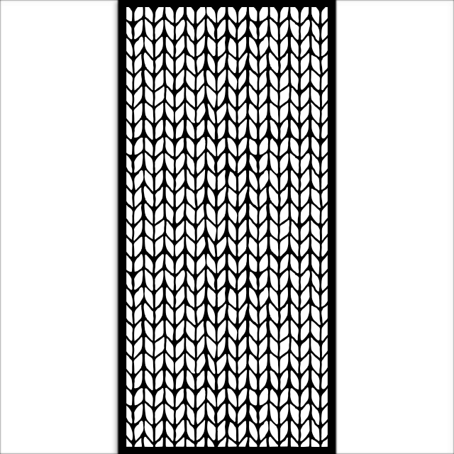 Stamperia - Whispering Woods - Knitting Pattern Stencil (12x25cm)