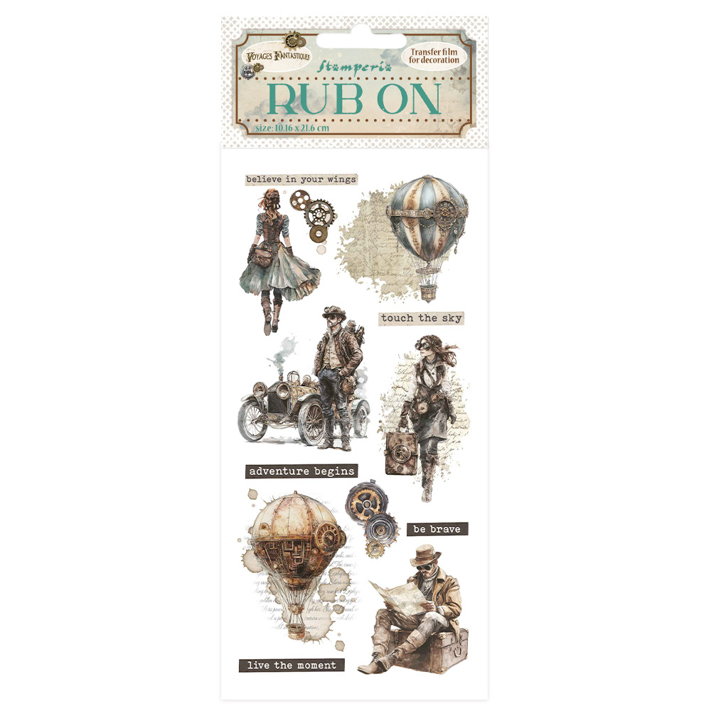 Stamperia - Voyages Fantastiques - Rub on - Explorers