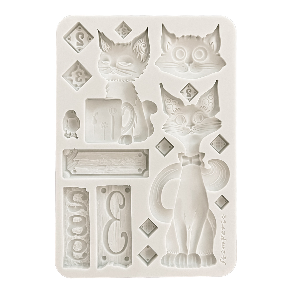 Stamperia - Furry Friends - Cats A5 Silicon Mould 