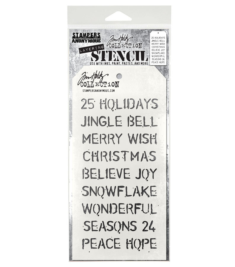 Tim Holtz Layering Stencil - Christmas