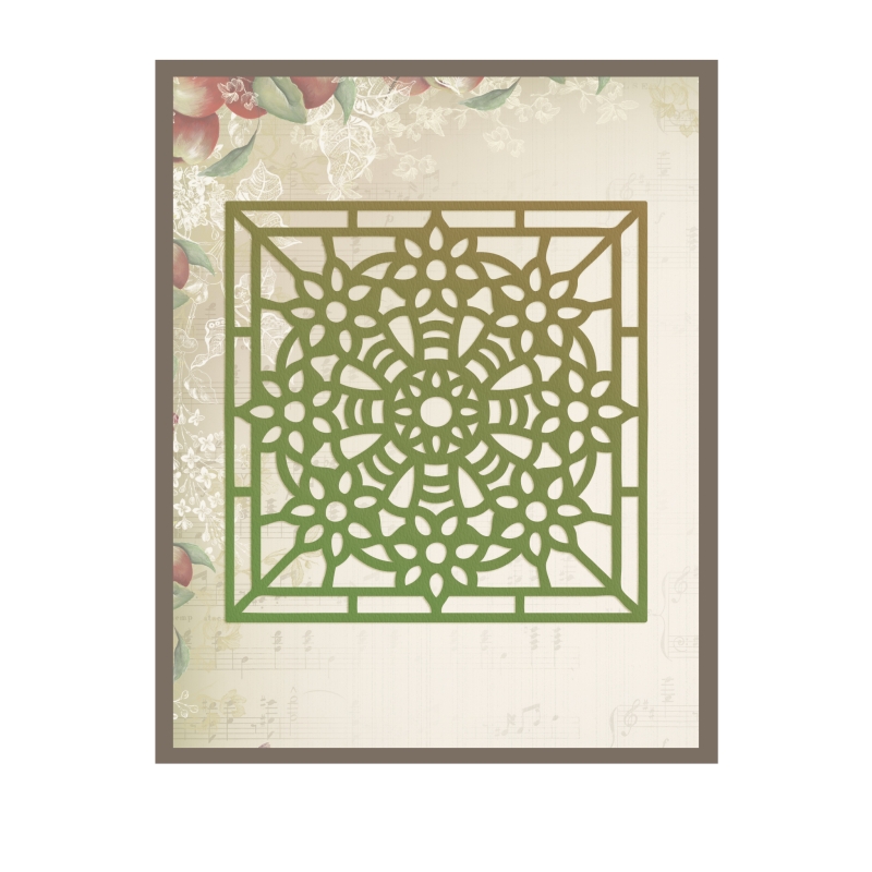 Ultimate Crafts Flower Baskets Stained Glass Die