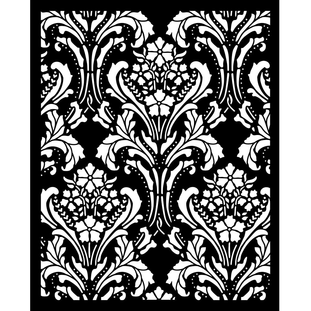 Stamperia - Quiet Days - Baroque Tapestry Stencil (20x25cm)
