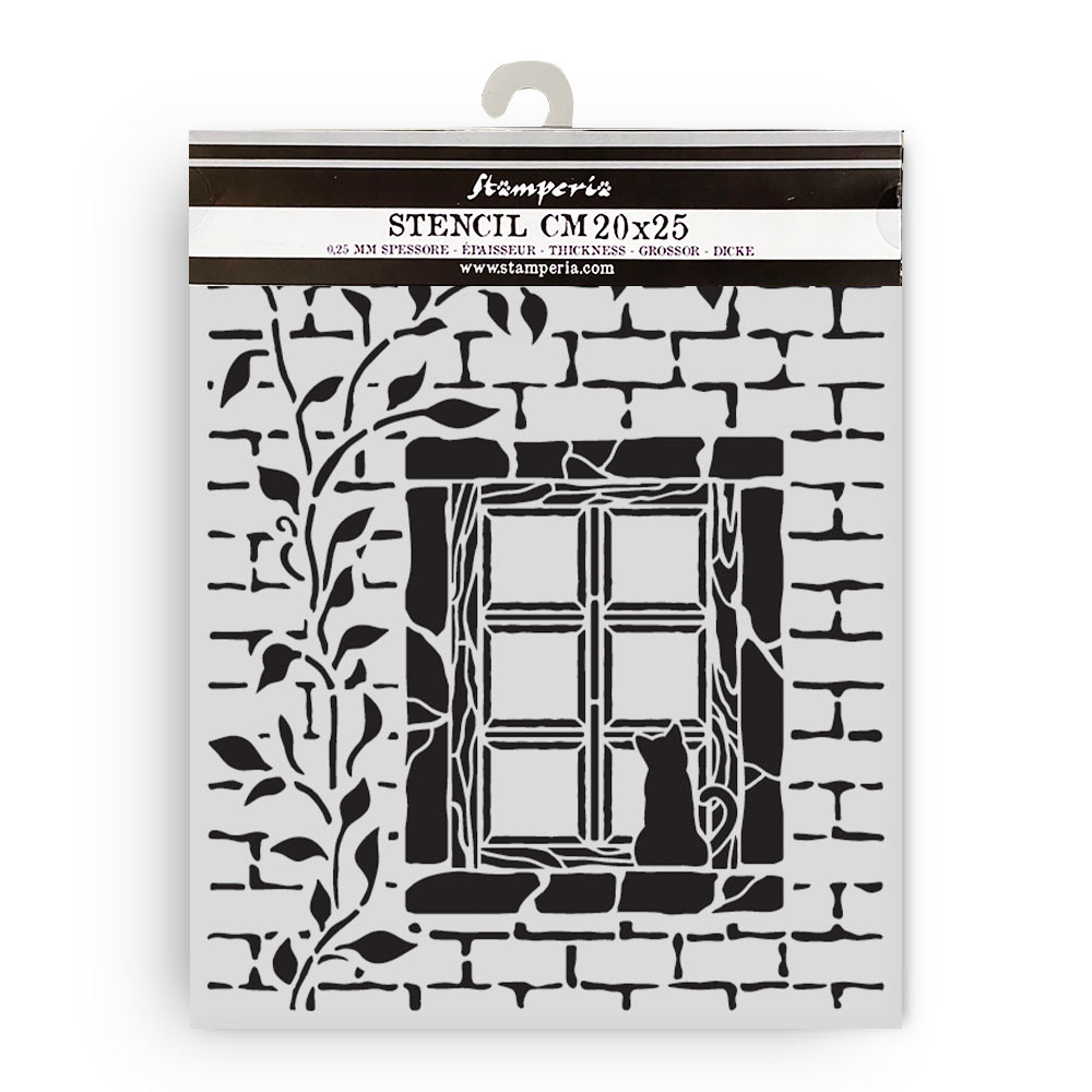 Stamperia - Herbarium Silvae - Country Window Stencil (20x25cm)