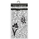 Stamperia - Herbarium Silvae - Letter with Flowers Stencil (12x25cm)