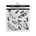 Stamperia - Herbarium Silvae - Feather Pattern Stencil (12x12cm)