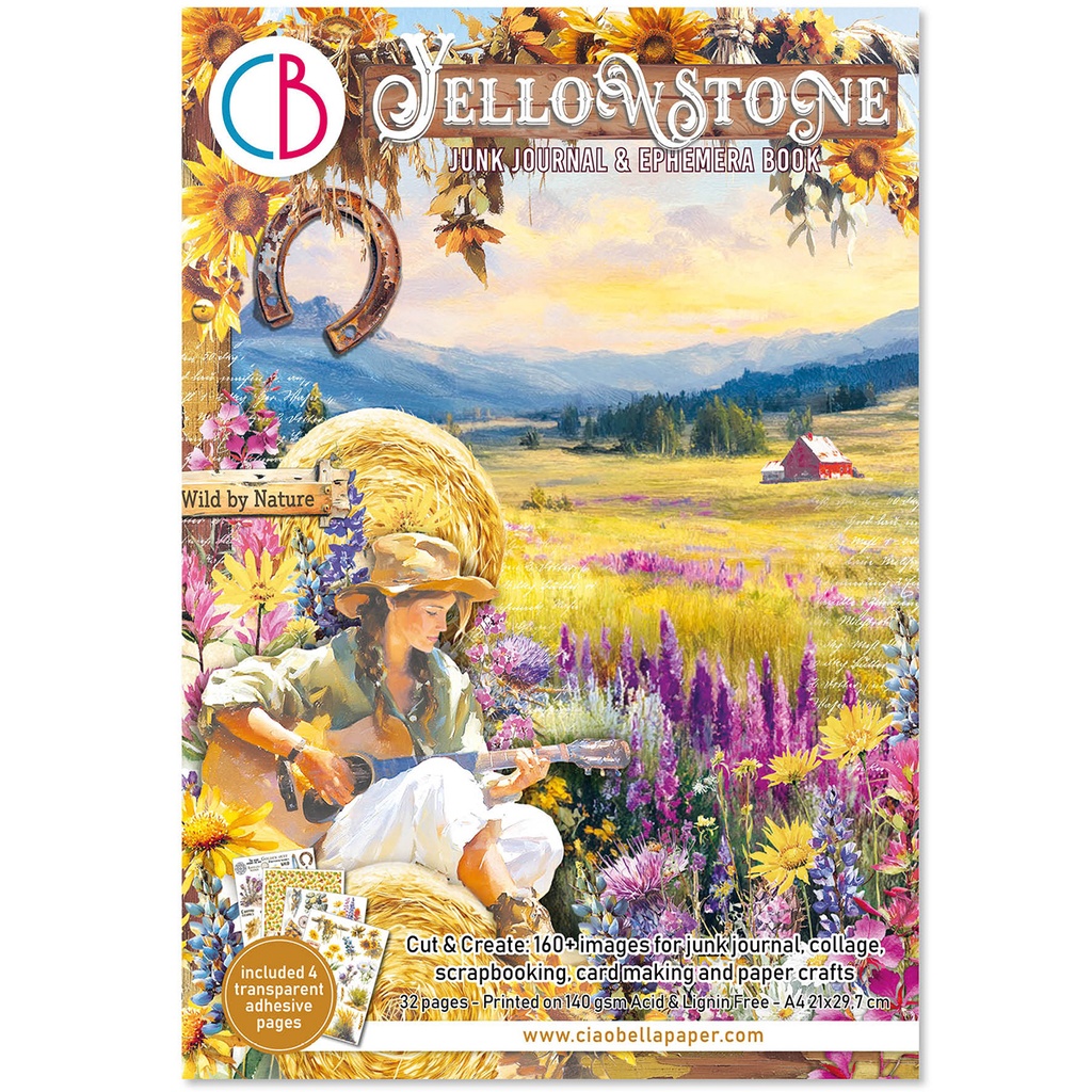 Ciao Bella Paper - Yellowstone - Junk Journal & Ephemera Book 