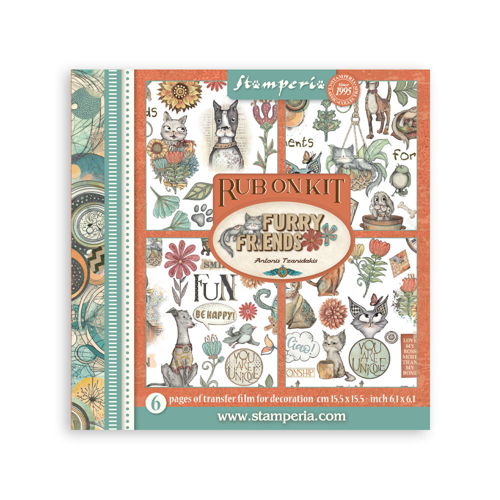 Stamperia - Furry Friends - Rub on kit