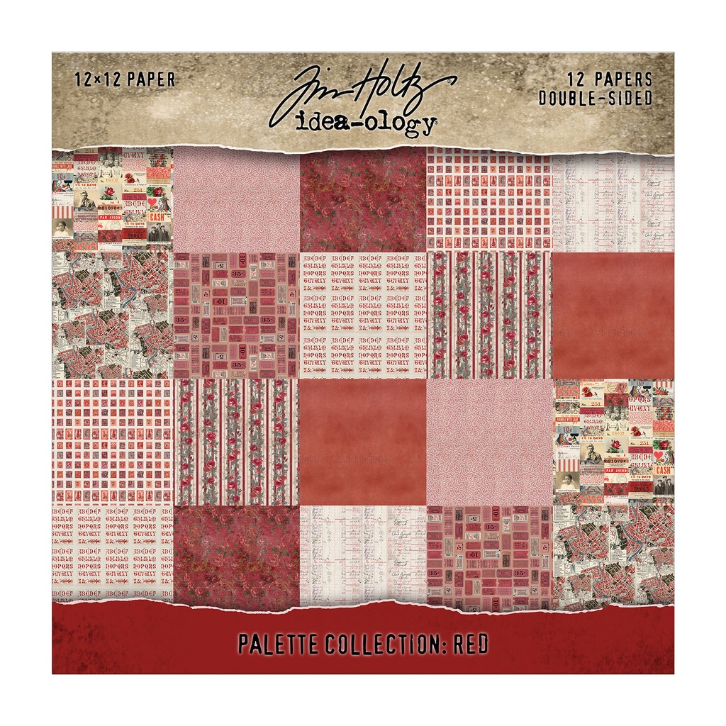 Tim Holtz Idea-ology - Palette Collection: Red (12"x12")