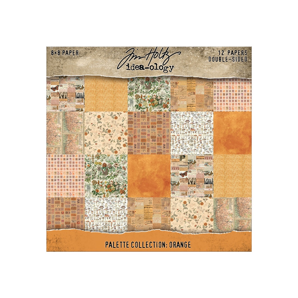 Tim Holtz Idea-ology - Palette Collection: Orange (8"x8")