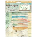 Stamperia - Daisy Art - A6 Rice Paper Backgrounds (8 designs)