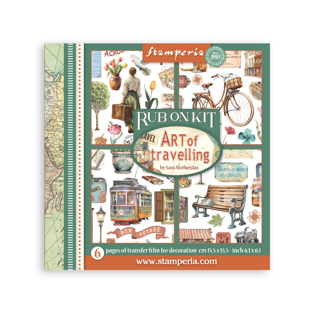 Stamperia - Art of Travelling - Rub-on Kit