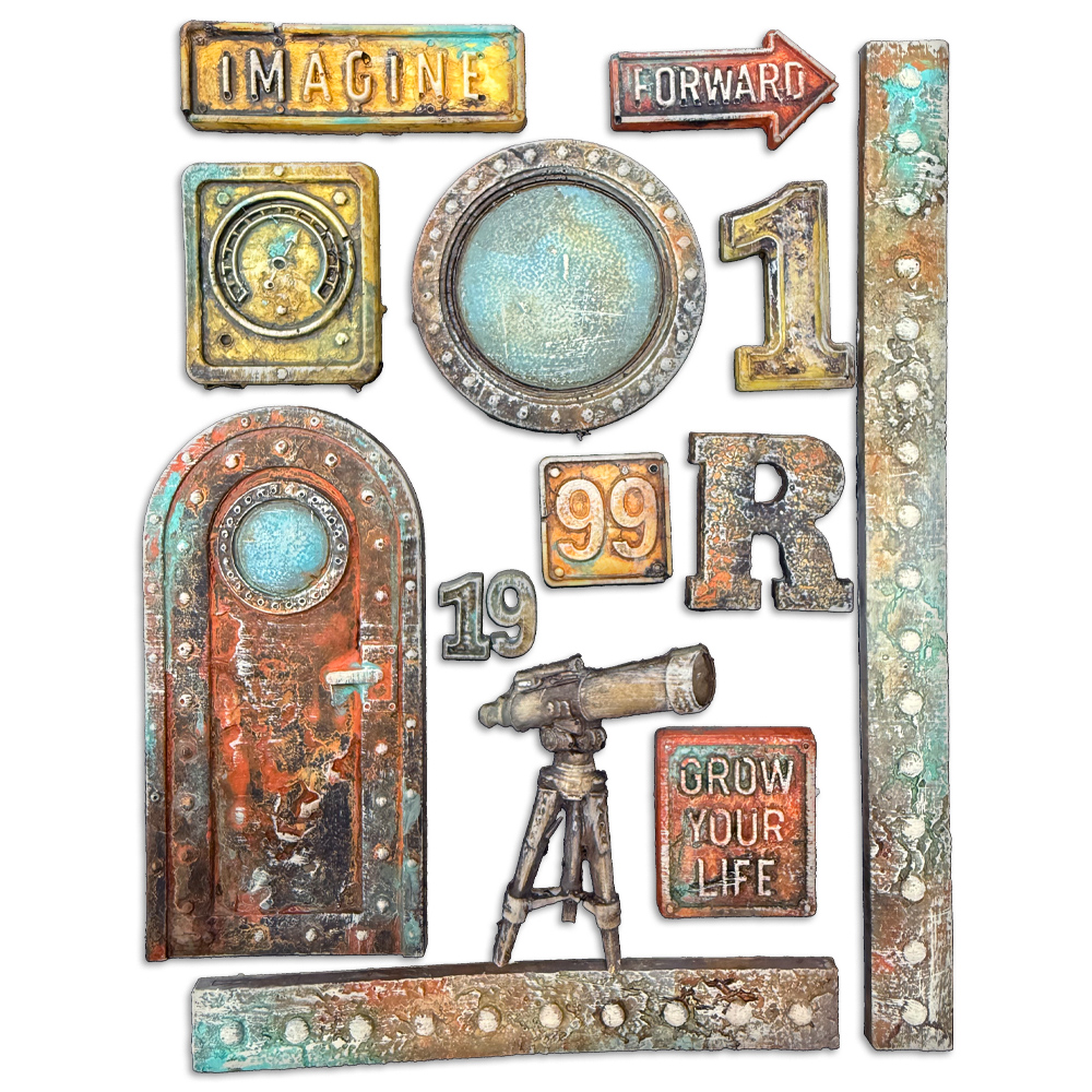 Stamperia - A New Beginning - A5 Silicon Mould - Telescope 