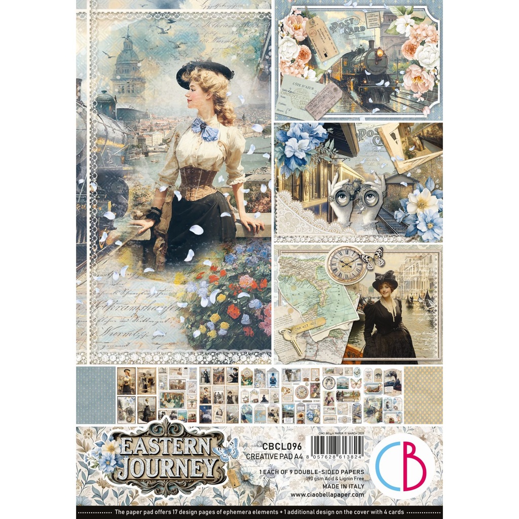  Ciao Bella Paper - Eastern Journey - A4 Creative Pad 