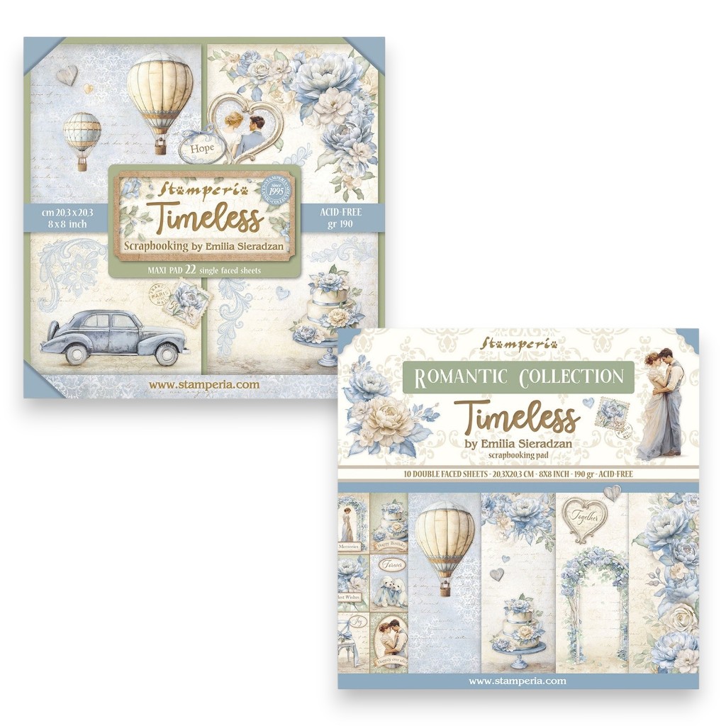Stamperia Timesless 8" x 8" Scrapbook Pads