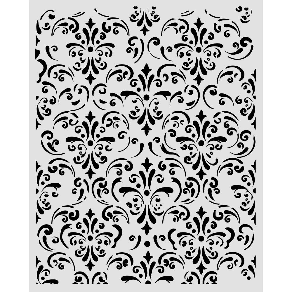 Stamperia - Gardens of Time - Wallpaper Stencil (20x25cm)