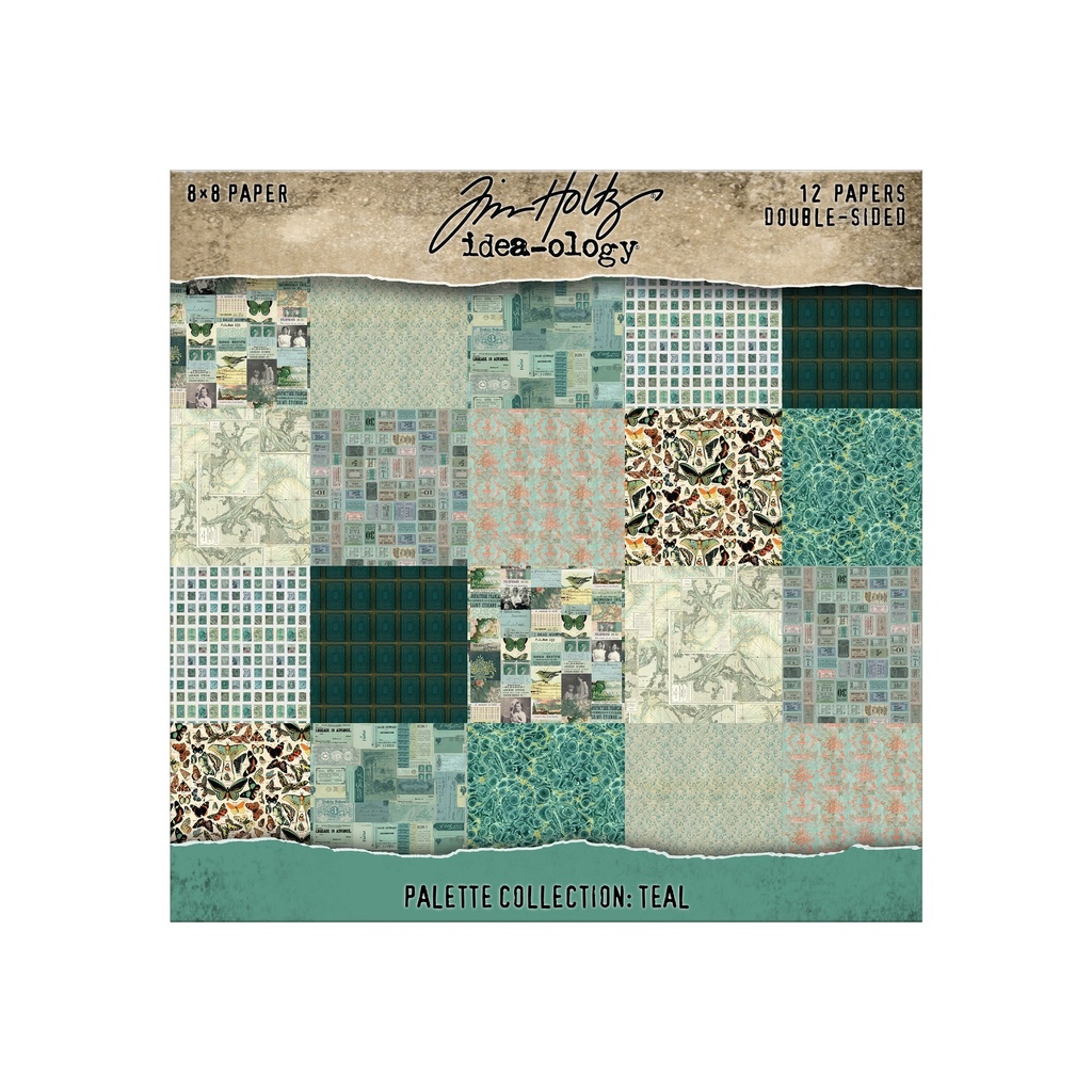 Tim Holtz Idea-ology - Palette Collection: Teal (8"x8")