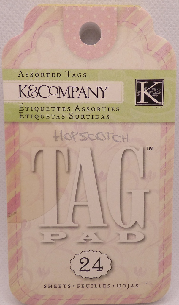 Hopscotch Girl Tag Pad