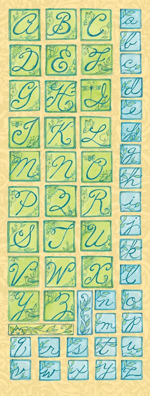 SW Nature Die-cut Alphabet Stickers
