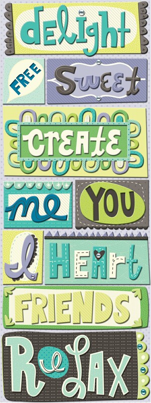 PS Words Adhesive Chipboard